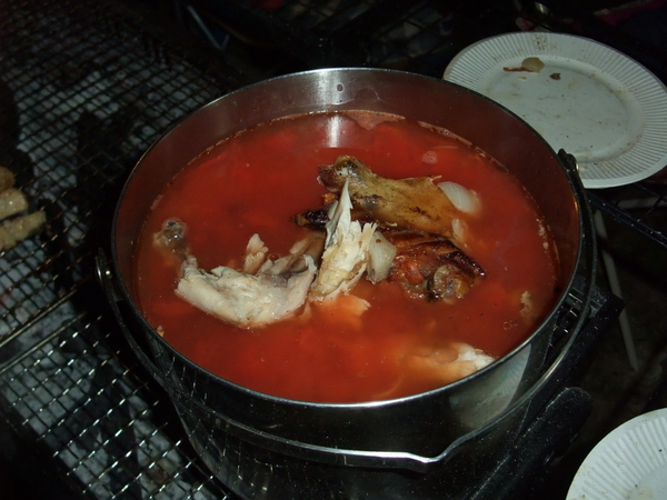 うるぎ星の森 スタッフドチキンを注文 2012年8月