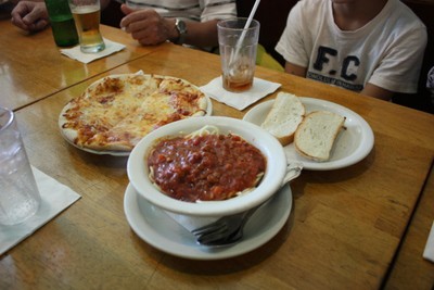 カプリチョーザのピザとスパ